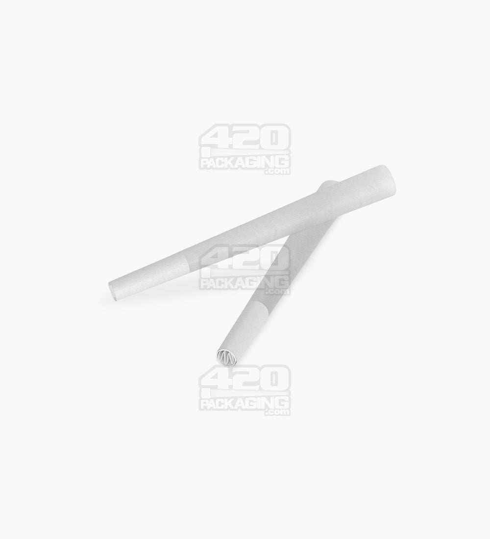 ROL 84mm 1 1/4 Size Porcelain White Paper Pre Rolled Cones w/ Filter Tip 900/Box - 7