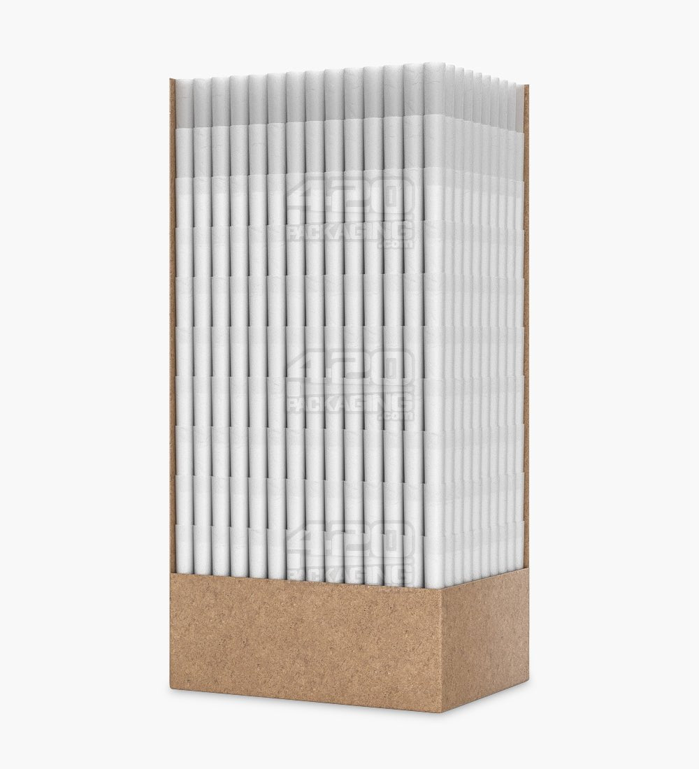 ROL 70mm Dog Walker Size Porcelain White Paper Pre Rolled Cones w/ Filter Tip 1000/Box - 5