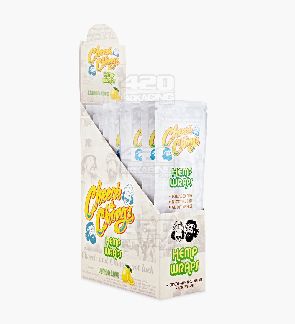 Cheech & Chong's Lemon Love Organic Hemp Blunt Wraps - 25/Box - 1