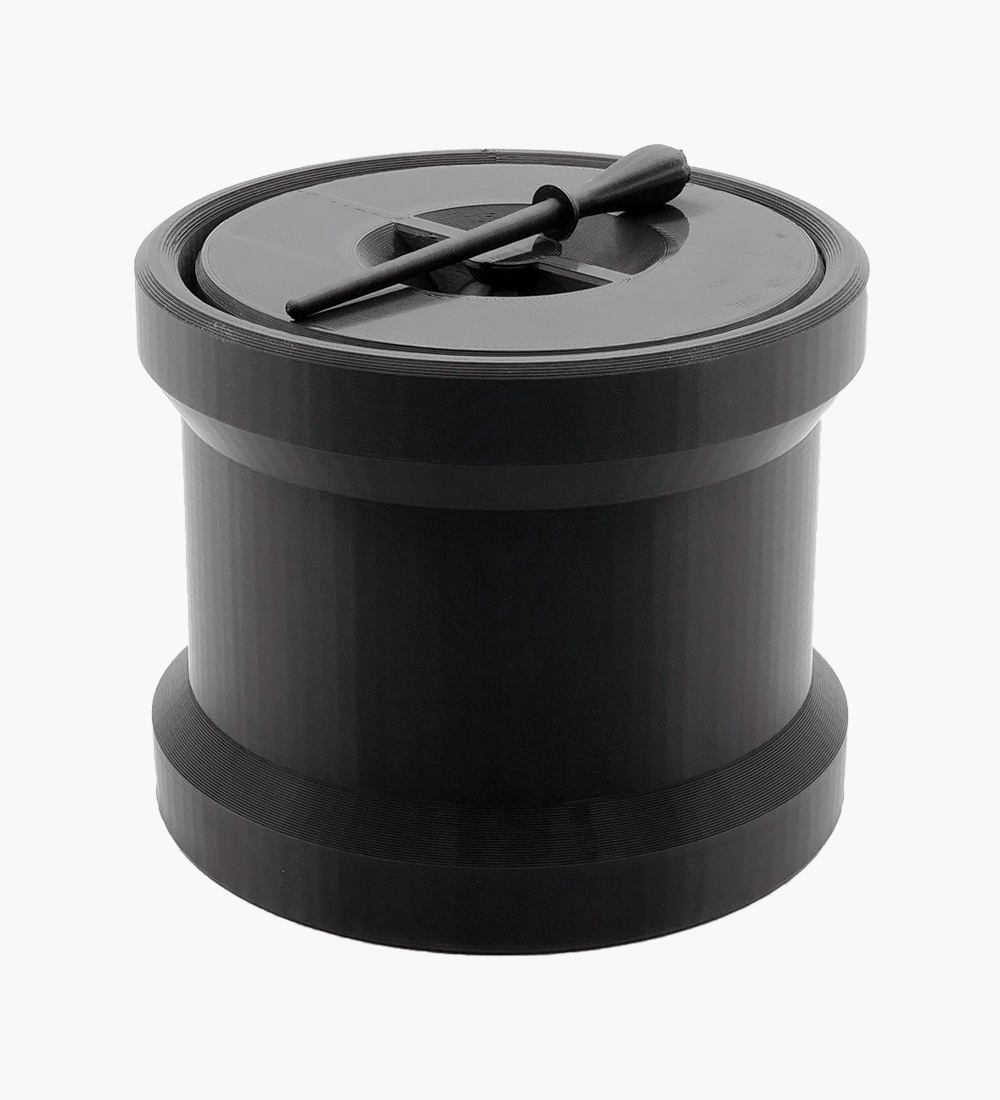 Humboldt Black 98mm Slim Pre Rolled Cone Filling Machine Cartridge (121 Cone Capacity) - 2