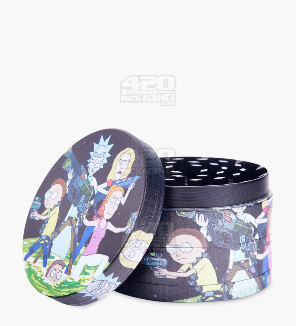 420 - Herb Grinder Rick & Morty Asstd – 4 Part 63mm