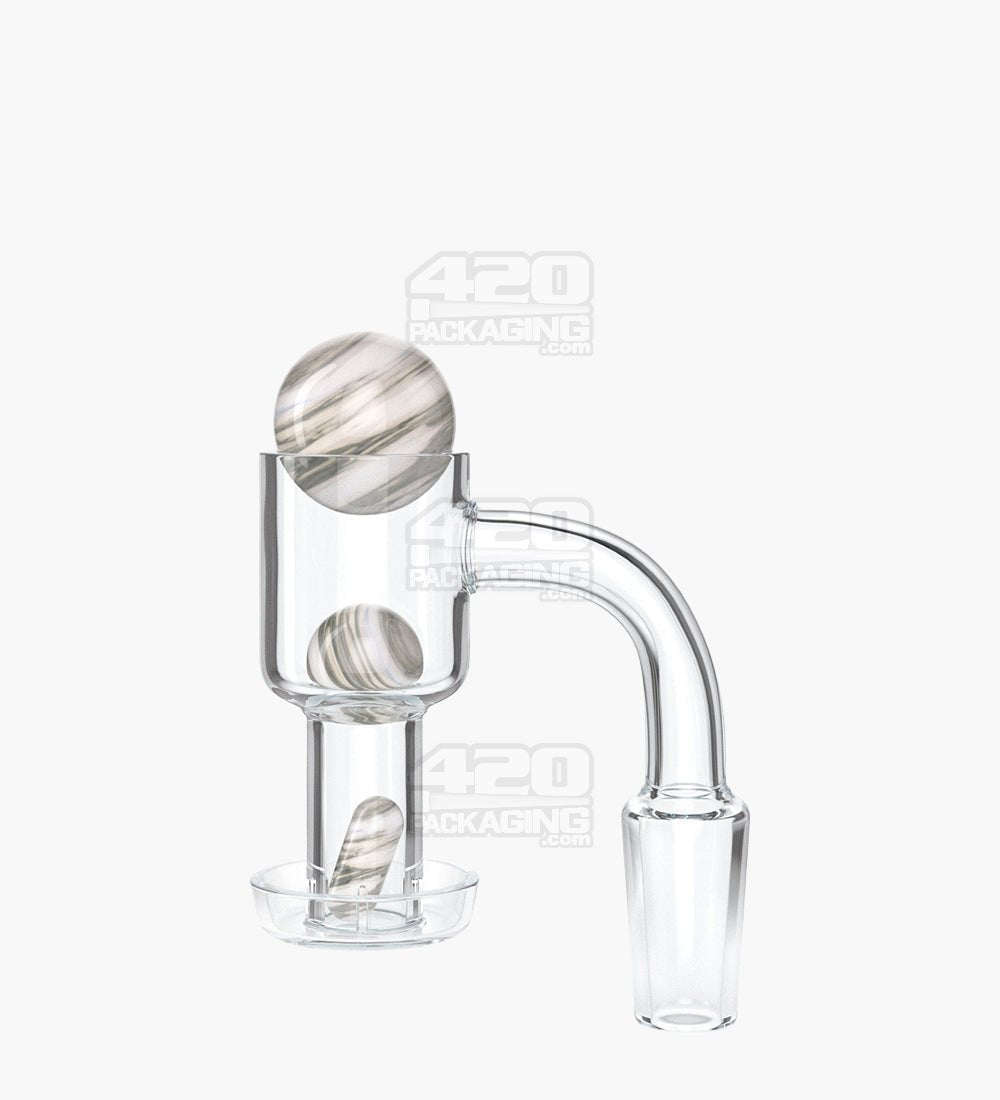 Terp Slurper 14mm Male 90 Degree Banger Kit with Terp Pearls, Vortex Carb  Cap & Marble