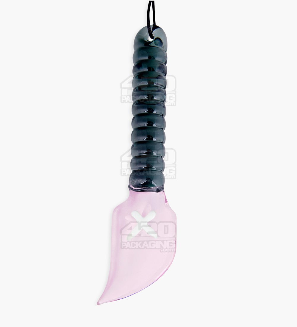 4" Assorted Glass Hunting Spear Pendant Dabber Tool w/ Necklace Strings - 1