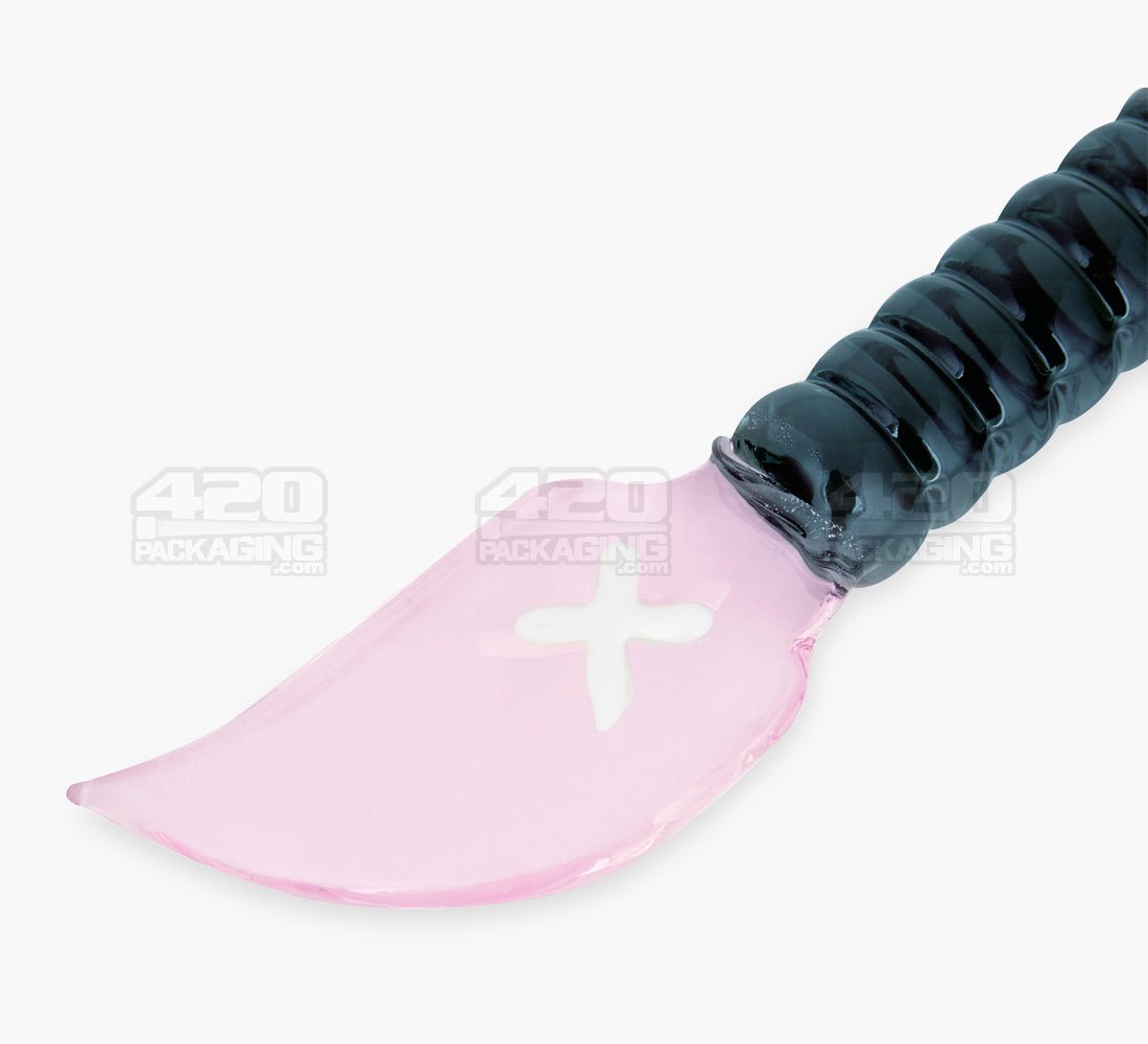 4" Assorted Glass Hunting Spear Pendant Dabber Tool w/ Necklace Strings - 2