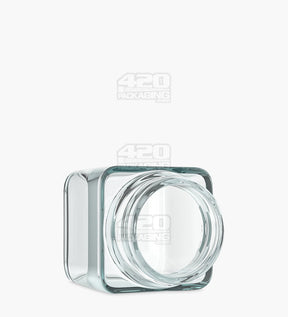 3oz Square Clear Glass Jars 80/Box - 4
