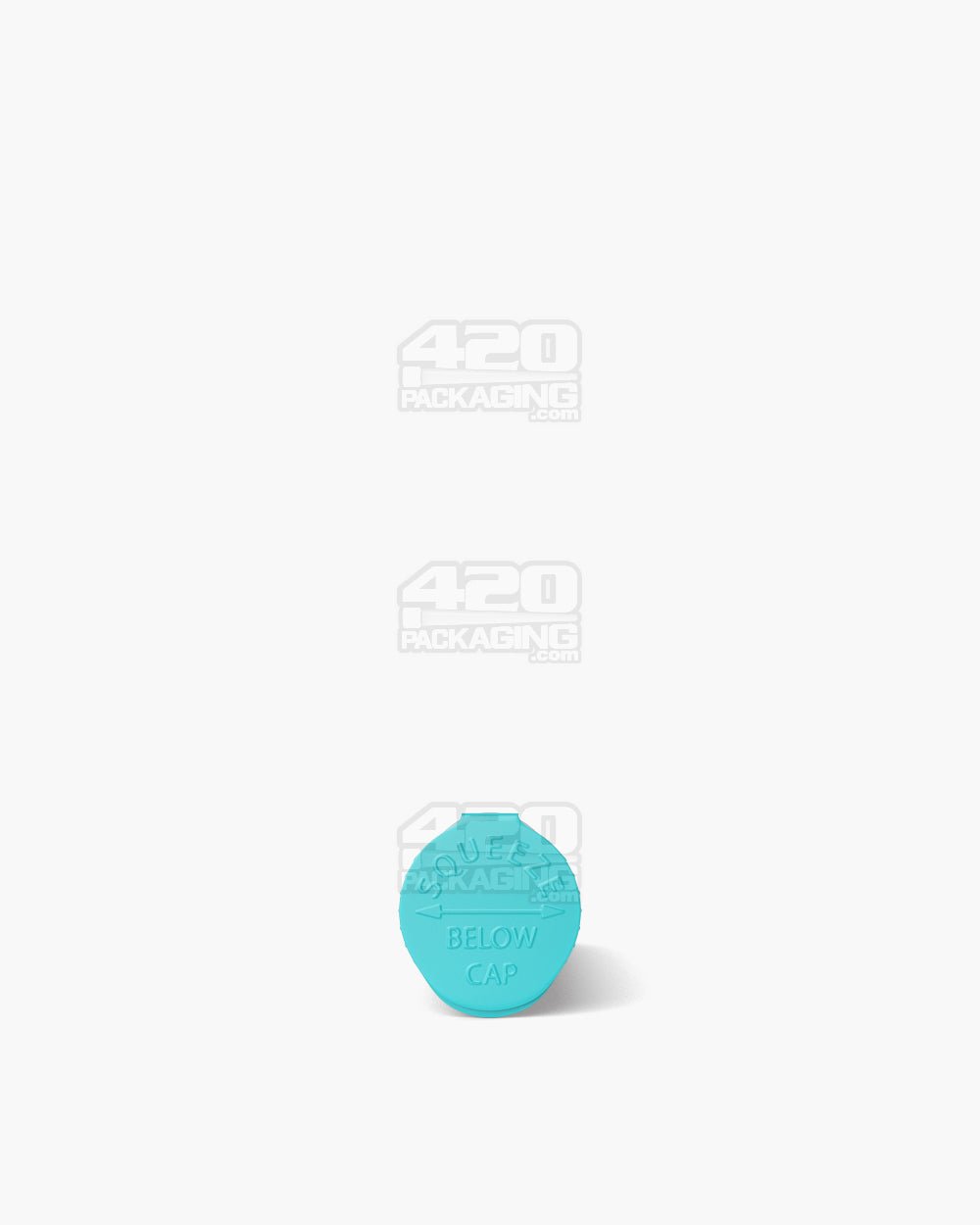 84mm Teal Opaque Child Resistant Pop Top Pre-Roll Tubes 1000/Box - 5