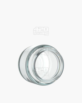 2oz Pollen Gear Flush V2 Rounded Base 48mm Clear Glass Jars 120/Box - 3