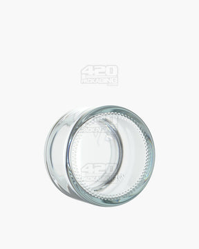 2oz Pollen Gear Flush V2 Rounded Base 48mm Clear Glass Jars 120/Box - 4