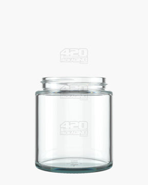 8oz Pollen Gear Kolossus Straight Sided 62mm Clear Glass Jars 60/Box - 1