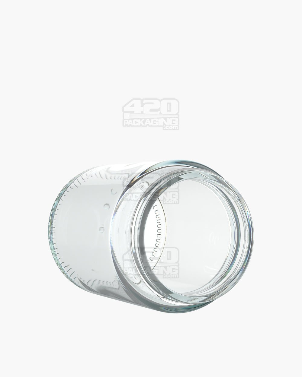8oz Pollen Gear Kolossus Straight Sided 62mm Clear Glass Jars 60/Box - 3