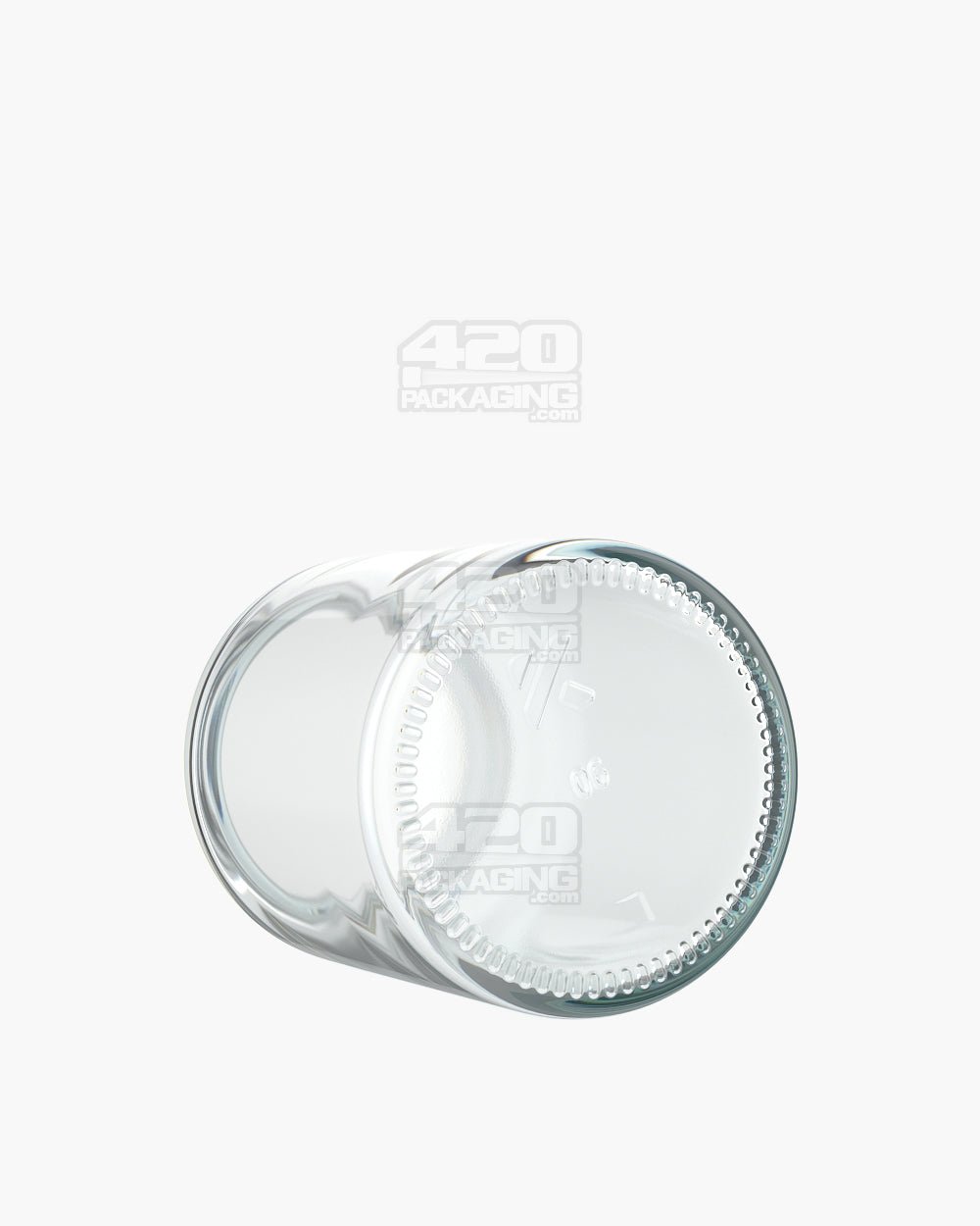 8oz Pollen Gear Kolossus Straight Sided 62mm Clear Glass Jars 60/Box - 4