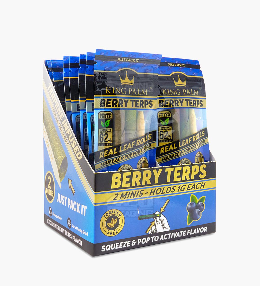 King Palm Berry Terps Flavored Mini Rolls 2 Packs 20/Box - 1
