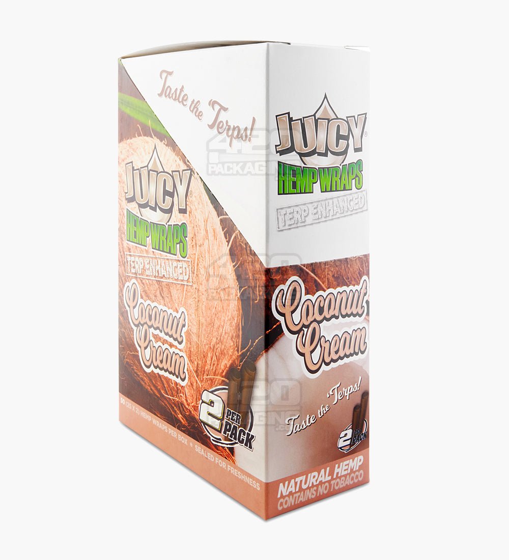Juicy Jay's Coconut Cream Terpene Enhanced Natural Hemp Wraps 25/Box - 4