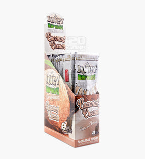 Juicy Jay's Coconut Cream Terpene Enhanced Natural Hemp Wraps 25/Box - 1