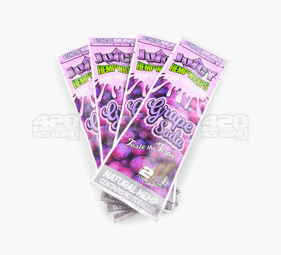 Juicy Jay's Grape Soda Terpene Enhanced Natural Hemp Wraps 25/Box - 2