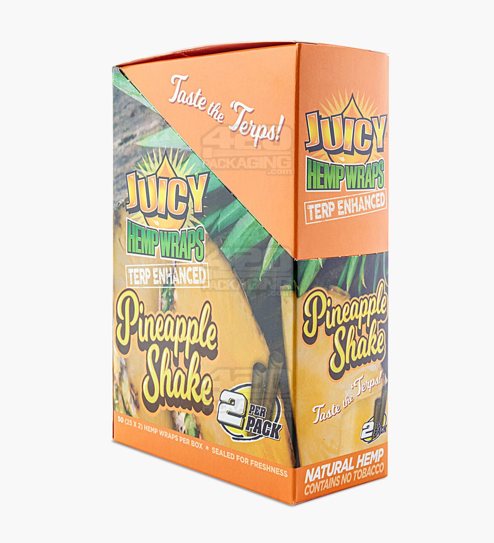 Juicy Jay's Pineapple Shake Terpene Enhanced Natural Hemp Wraps 25/Box - 4