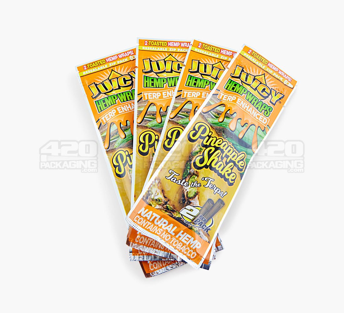 Juicy Jay's Pineapple Shake Terpene Enhanced Natural Hemp Wraps 25/Box - 2