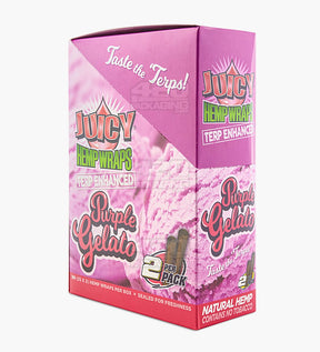 Juicy Jay's Purple Gelato Terpene Enhanced Natural Hemp Wraps 25/Box - 4