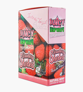 Juicy Jay's Strawberry Sherbert Terpene Enhanced Natural Hemp Wraps 25/Box - 4