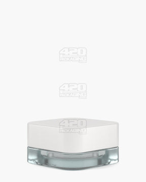 46mm Pollen Gear SoftSquare Smooth Push and Turn Child Resistant Plastic Caps w/ Foil Liner - Matte White - 360/Box - 5