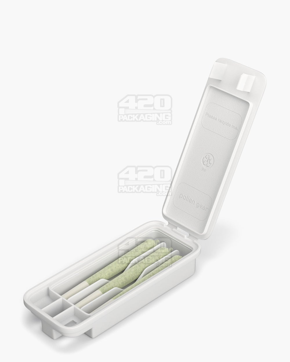 25mm Pollen Gear SnapTech Small White Plastic Insert Tray Foam 2500/Box - 5