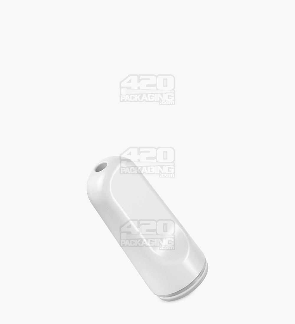 AVD | Flat Vape Mouthpiece for GoodCarts Glass Cartridges | White Ceramic - Screw On - 600 Count