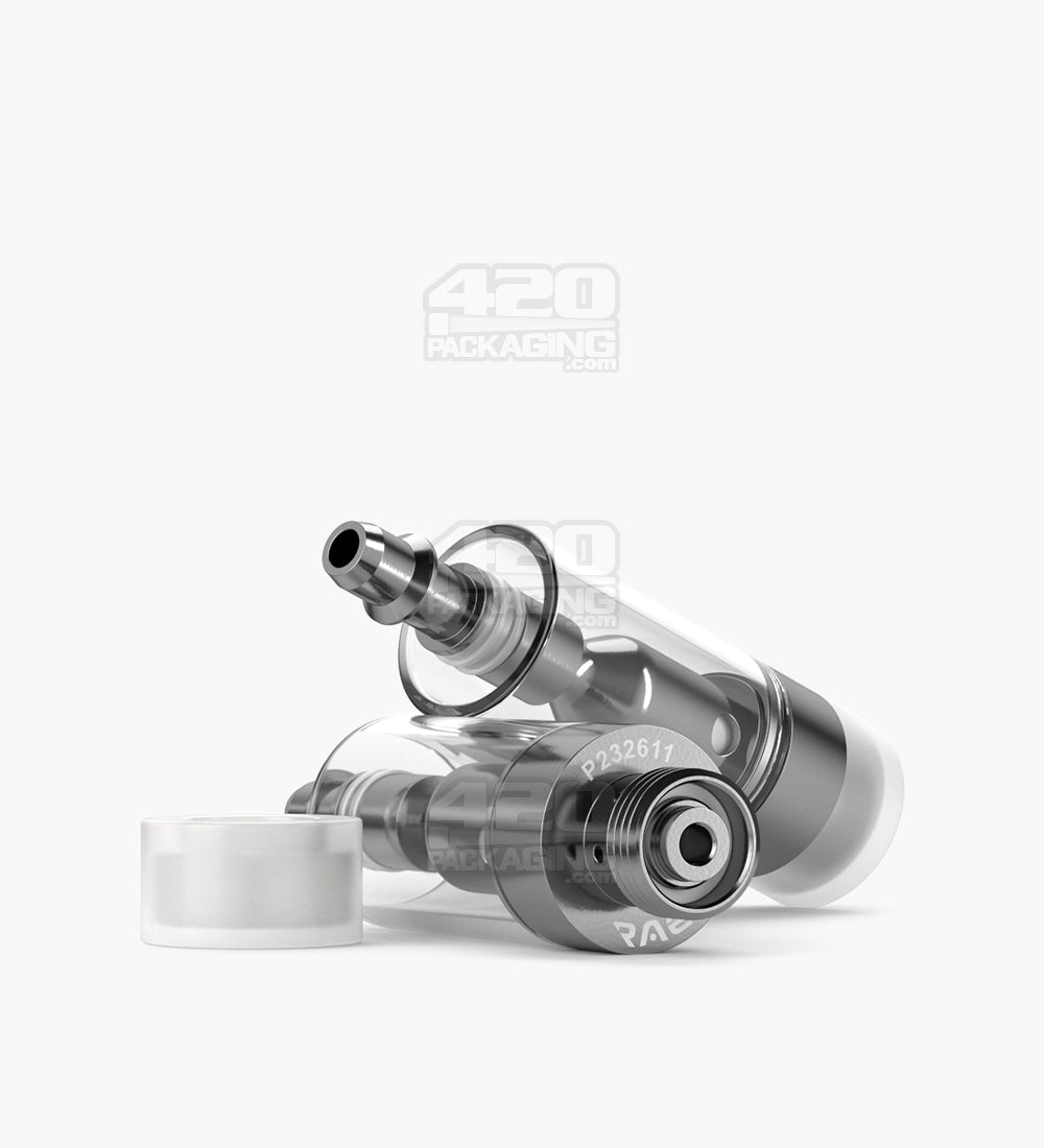 RAE Ceramic Core Glass Vape Cartridge 0.5mL W/ Hand Press Connection 400/Box - 8