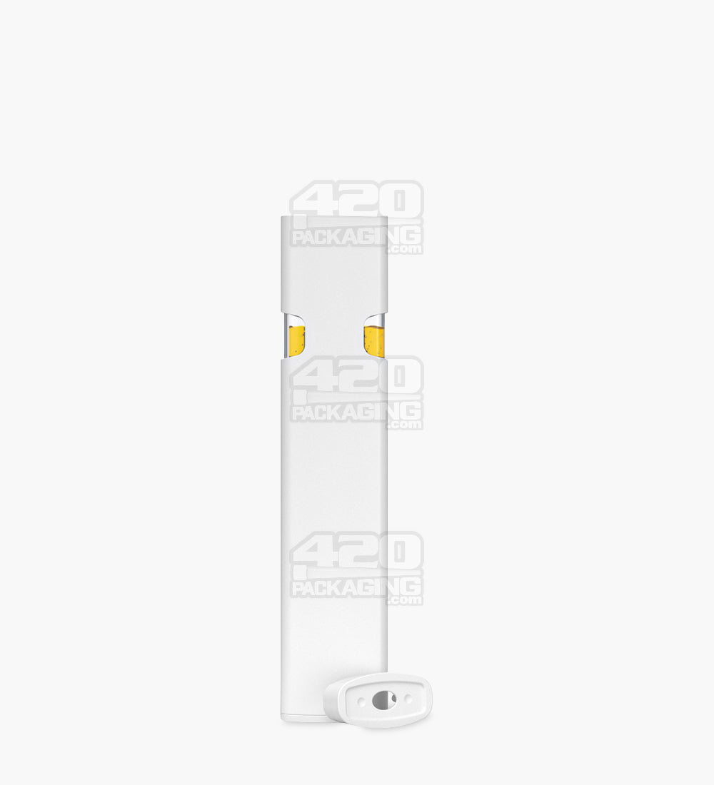 RAE White XP Ceramic Core 1mL Disposable Vape Pen W/ Large Liquid Window 600/Box - 8