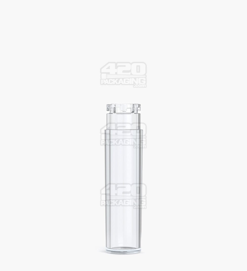 120mm Pollen Gear Five10 Child Resistant Push Down & Turn Wide Short Universal Plastic Caps for Vape Tube - Clear - 700/Box - 2