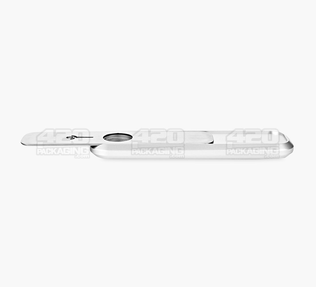 GENIUS PIPE | Mini Magnetic Slider Pipe | 5in Long - Metal - Silver