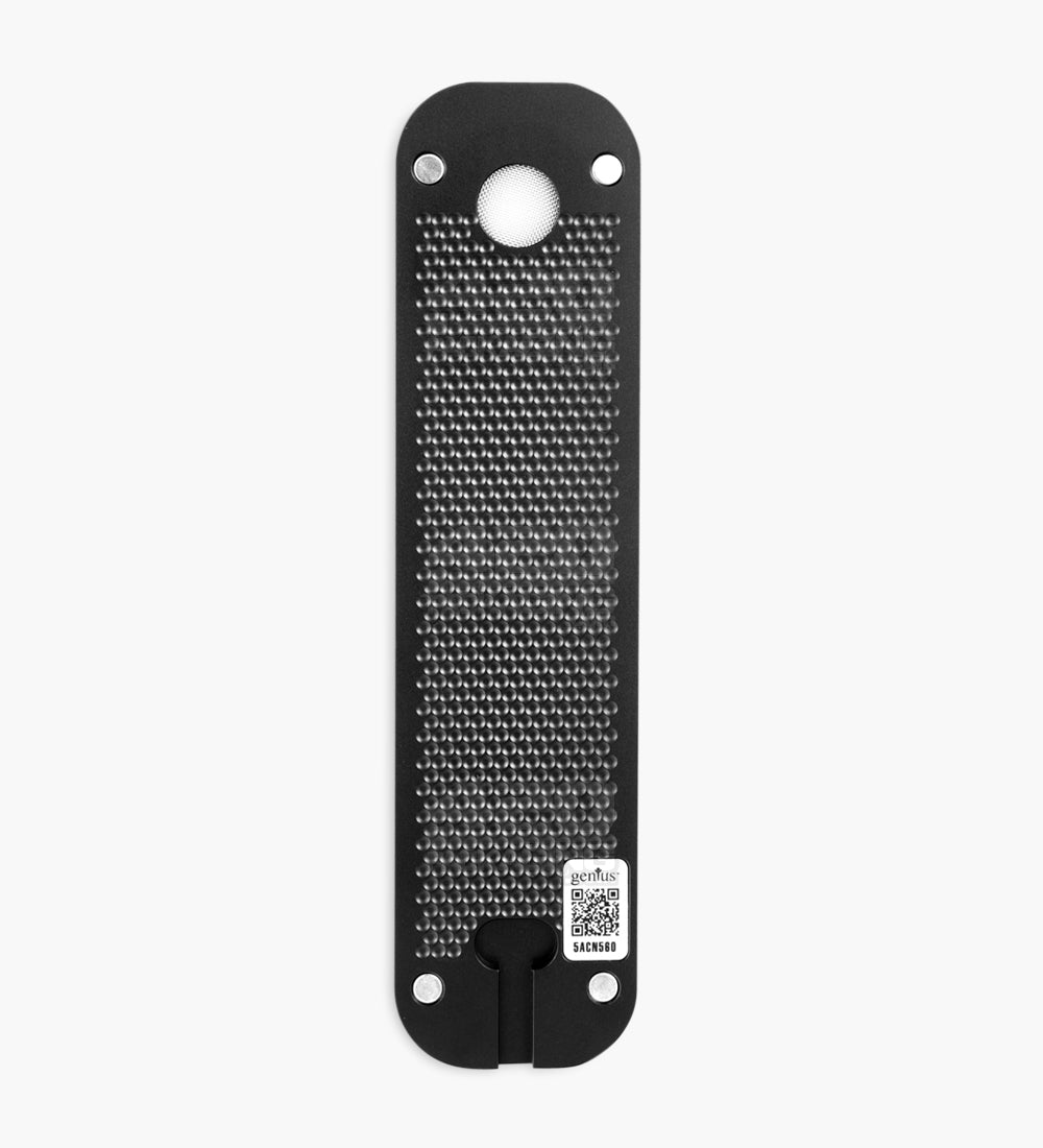 GENIUS PIPE | Classic Top Secret Magnetic Slider Pipe w/ Silver Slider | 6in Long - Metal - Black