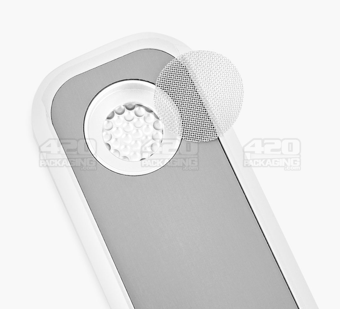 GENIUS PIPE | Classic Gadget Magnetic Slider Pipe w/ Silver Slider | 6in Long - Metal - Silver & Black