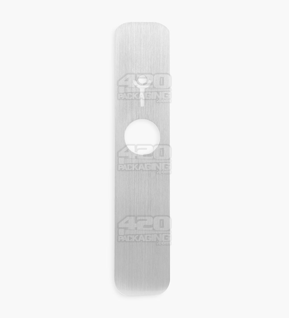 GENIUS PIPE | Classic Top Secret Magnetic Slider Pipe w/ Silver Slider | 6in Long - Metal - Black