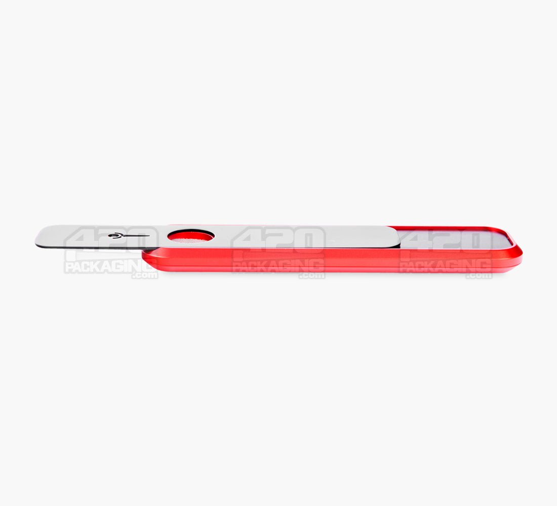 Genius Pipe Velvet Cake Magnetic Slider Pipe | 6in Long - Metal - Black & Red - 9