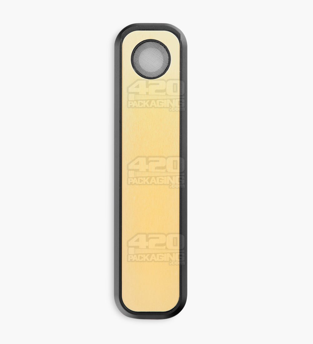 Genius Pipe Egyptian Magnetic Slider Pipe | 6in Long - Metal - Black & Gold - 11