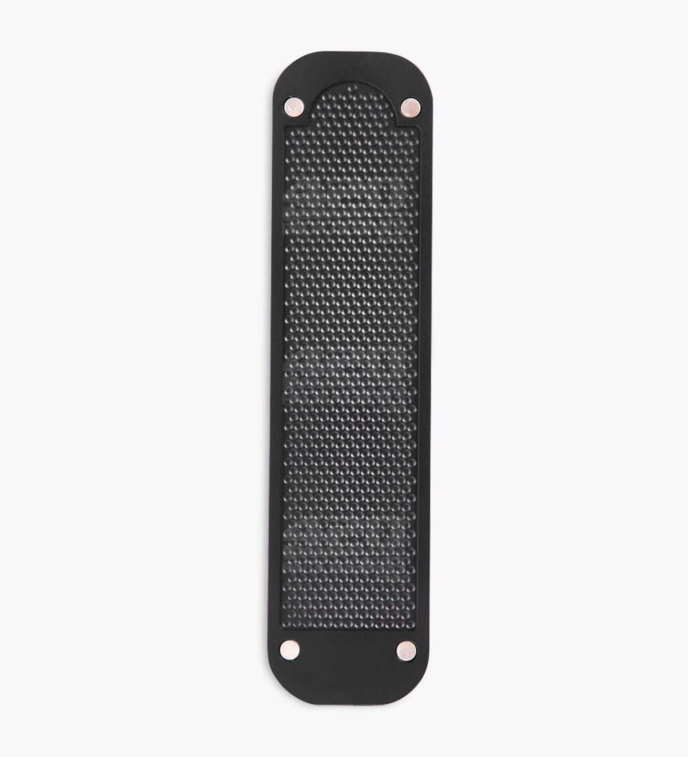 GENIUS PIPE | Classic Top Secret Magnetic Slider Pipe w/ Silver Slider | 6in Long - Metal - Black