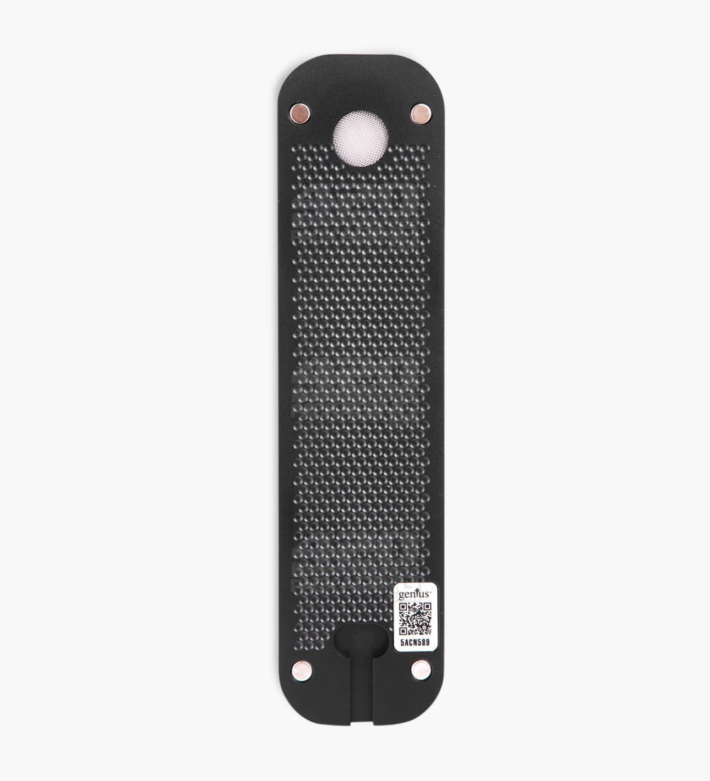 Genius Pipe High Roller Magnetic Slider Pipe | 6in Long - Metal - Black & Mahogany - 13