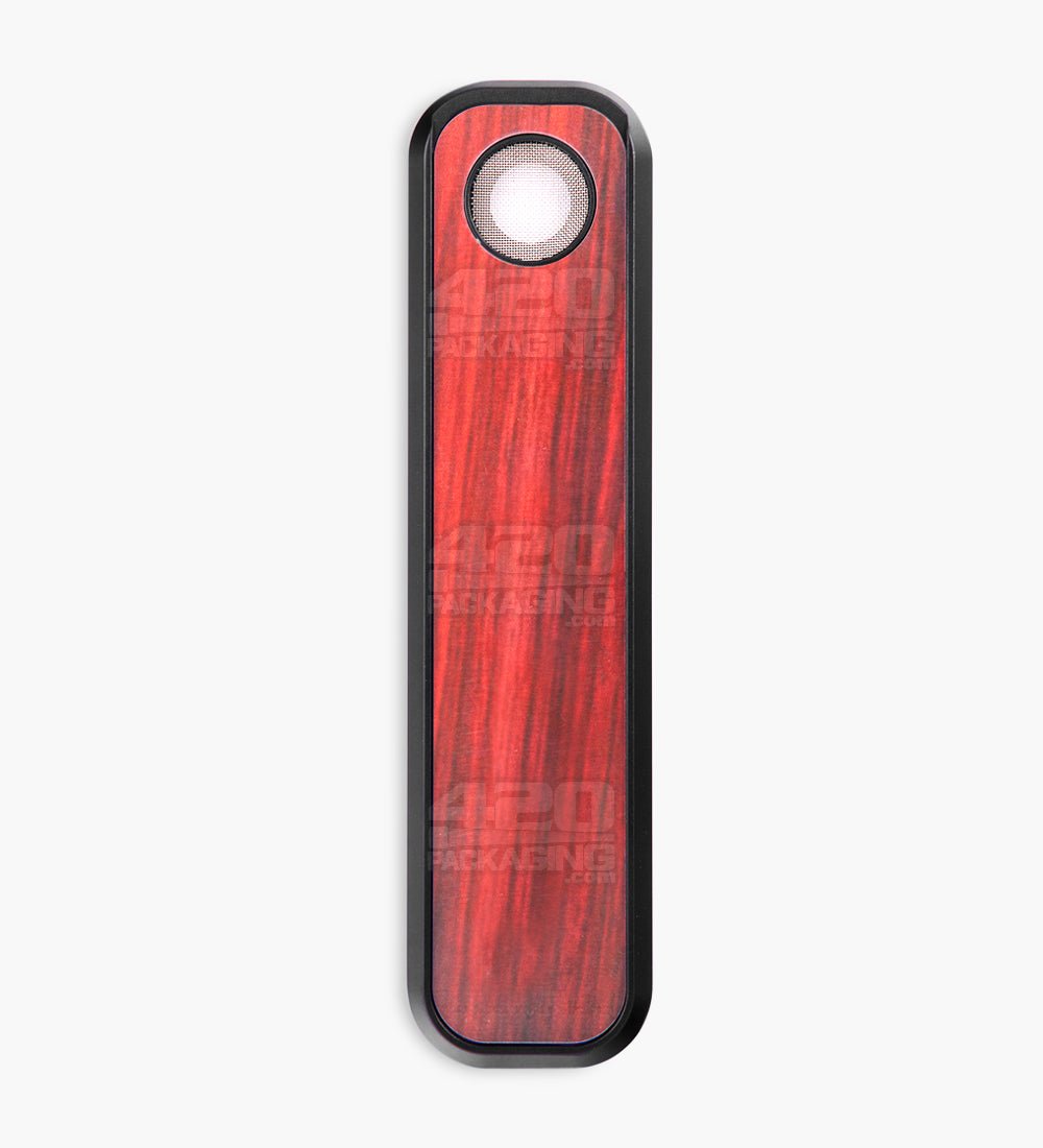 Genius Pipe High Roller Magnetic Slider Pipe | 6in Long - Metal - Black & Cherrywood - 11