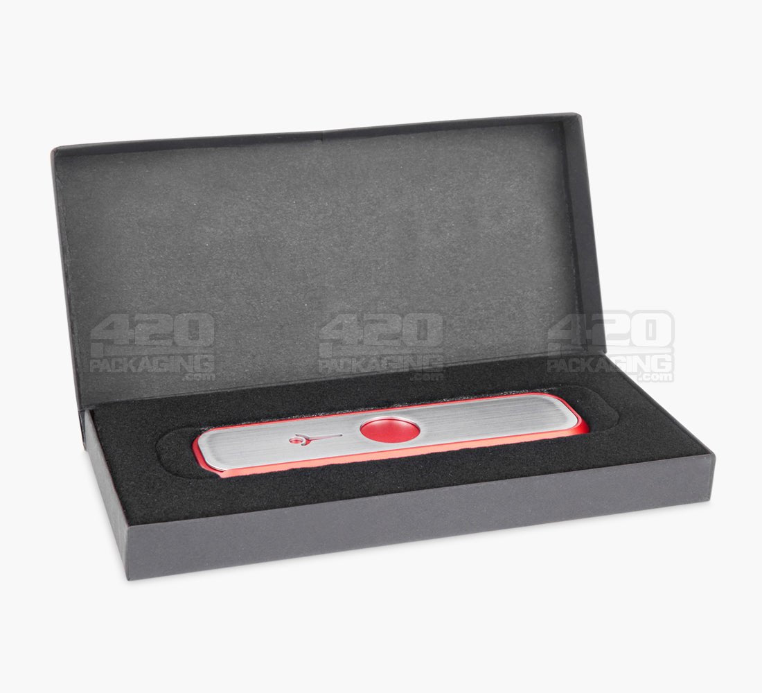 Genius Pipe Magnetic Slider Pipe | 5in Long - Metal - Red - 10