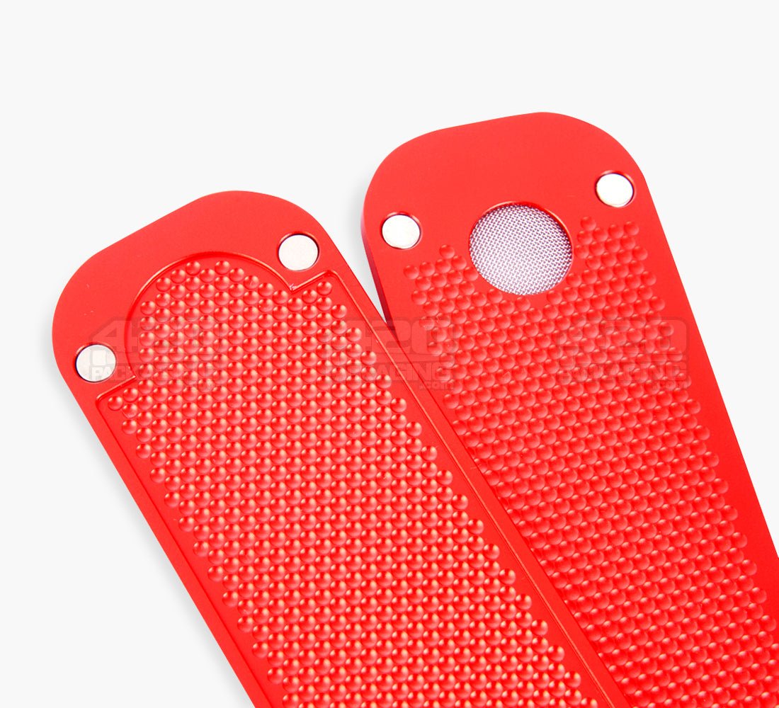 Genius Pipe Magnetic Slider Pipe | 5in Long - Metal - Red - 8