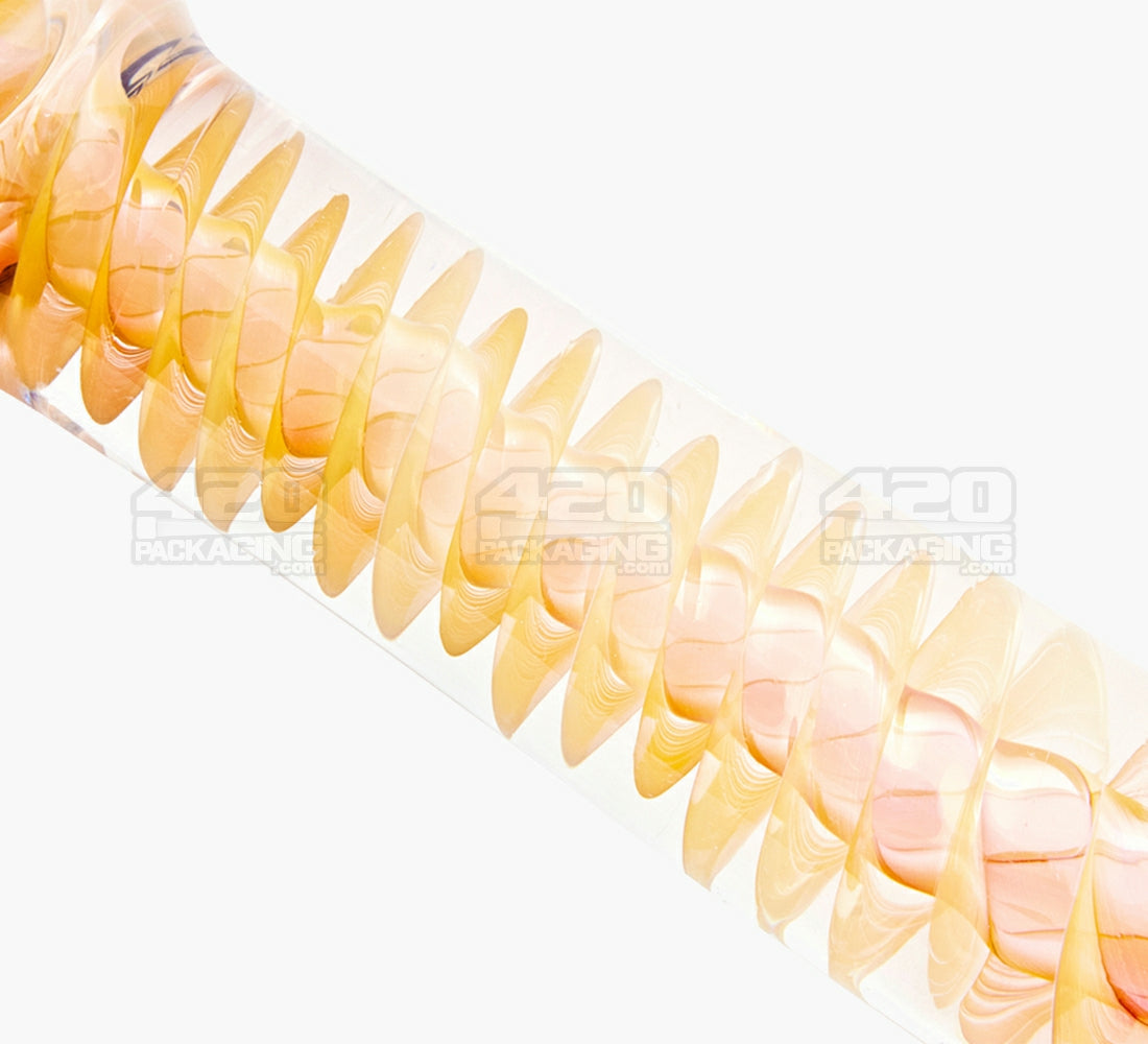 Spiral & Fumed Spoon Galaxy Hand Pipe | 4.5in Long - Glass - Green