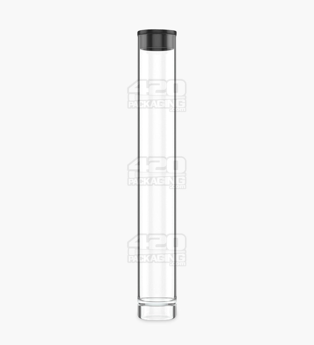 84mm Child Proof Black Plastic Dab Vape Tube w/ Black Cap