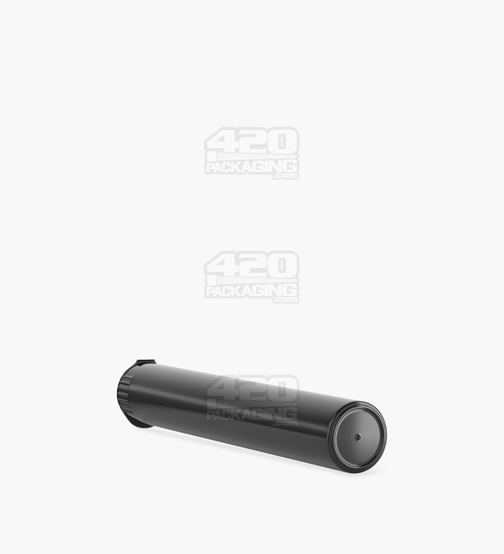 Child Resistant | King Size Pop Top Opaque Plastic Pre-Roll Tubes | 116mm - Black - 1000 Count