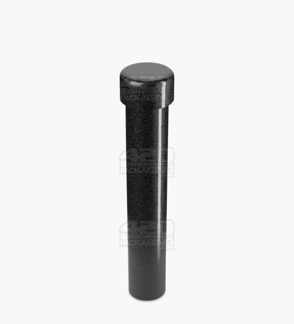 110mm Black Opaque Child Resistant Pop Top Metal Pre-Roll Tubes