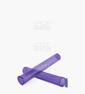 116mm Child Resistant King Size Translucent Pop Top Purple Plastic Pre-Roll Tubes 1000/Box - 5