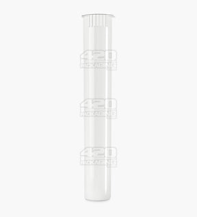 116mm White Open-Opaque Child Resistant Pop Top Pre-Roll Tubes