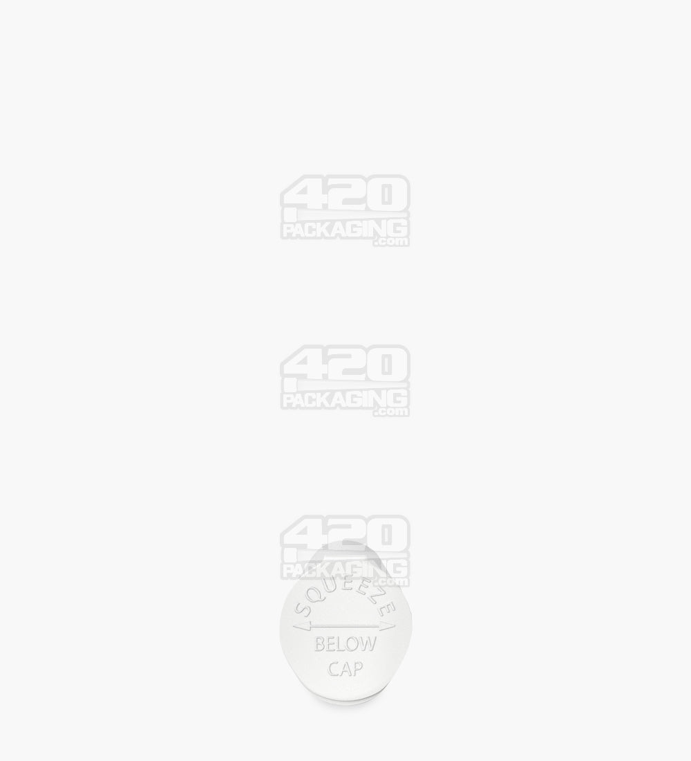 Child Resistant | King Size Pop Top Opaque Plastic PCR Pre-Roll Tubes (Open) | 116mm - White - 1000 Count