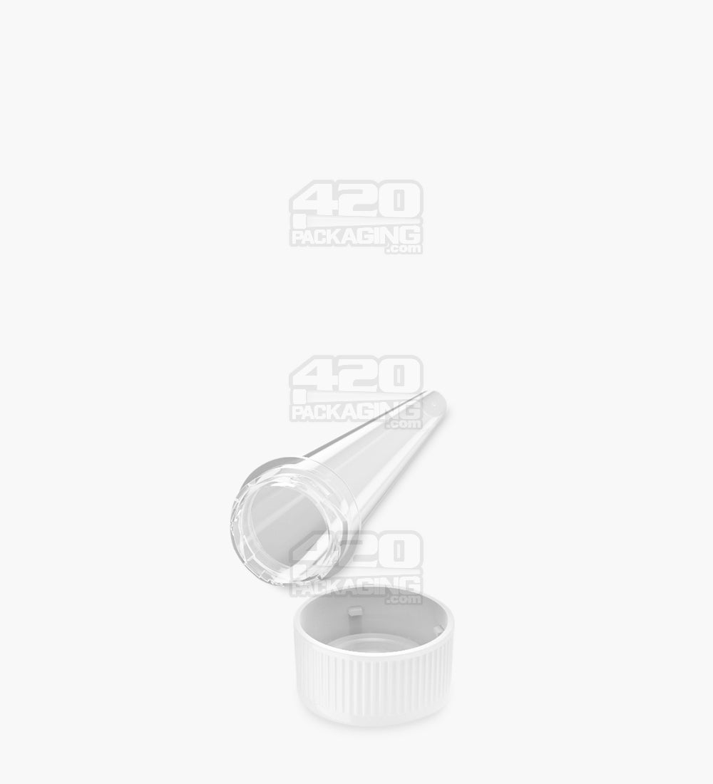 98mm Clear Transparent Child Resistant Conical Pre-Roll Tubes 850/Box - 5