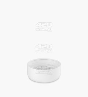 29mm Push & Turn Plastic Child Resistant Caps w/ Foam Liner - Semi Gloss White - 504/Box