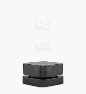 Qube 32mm Black Glass Concentrate Jar W/ Black Lid 250/Box - 1